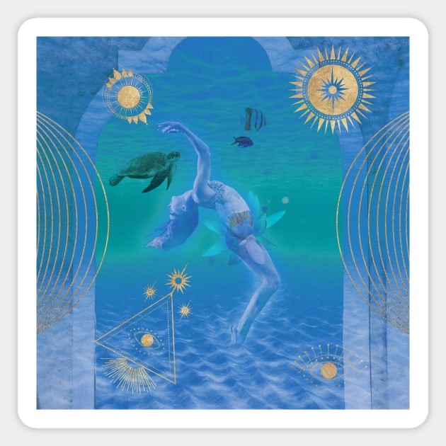 Celestial Aquarius Sticker by Minxylynx4